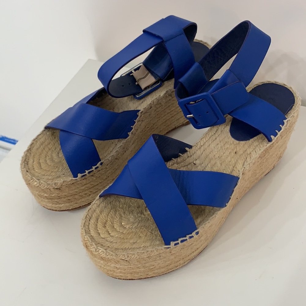 Celine Cobalt Blue Espadrilles!